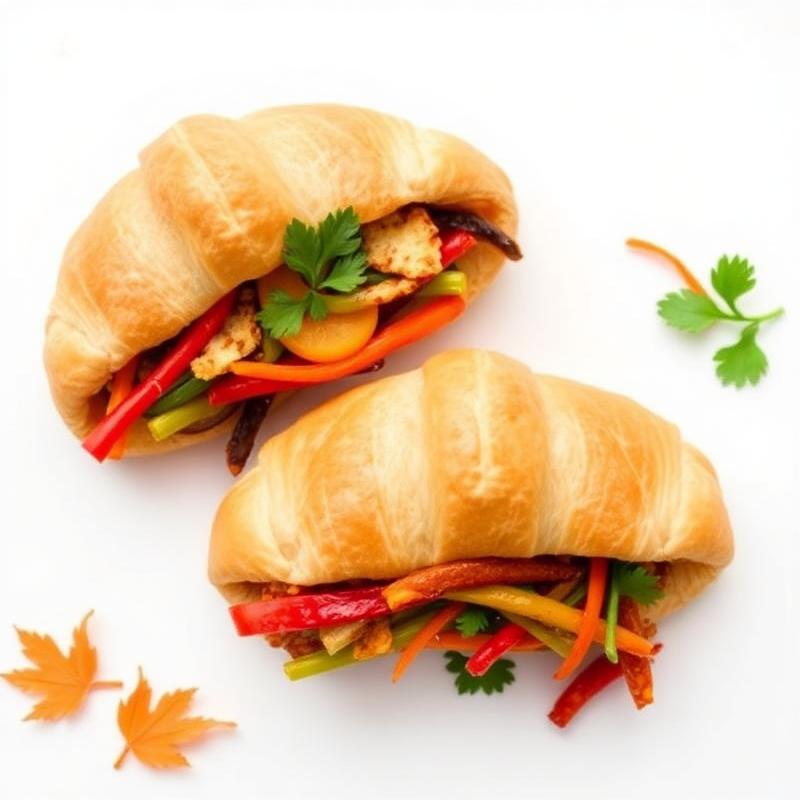 Oriental Veg Spice Croissanwich